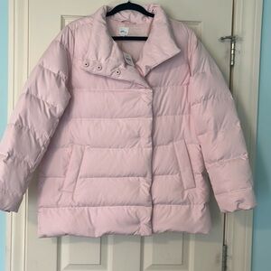 J.Jill Quilted Down Puffer Jacket - Light  Pink size Medium New!!!!